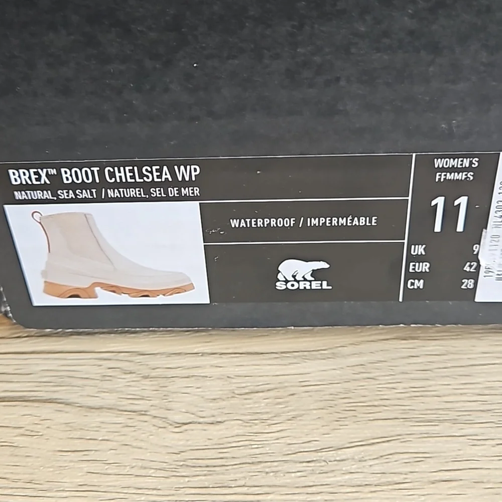 Sorel Cream Leather Brex Chelsea Boots 11 NWT
